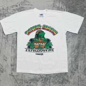Vintage Senor Cancun Cancun Mexico Shirt Mens Medium Reggae Drums Bar Grill 90s